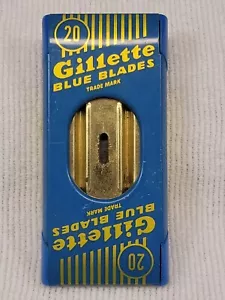 Vintage Gillette Razor Blades Container With Used Razors - Picture 1 of 6