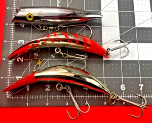 Lot* Kwikfish K15, Tomic and T50, Two Flatfish and one plug, Three in Lot    jm - Picture 1 of 6