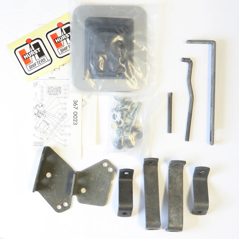 Hurst 3670023 3 Speed Install Linkage Kit 1971-1982 Chevy GM Van 66-72 F-85 442  - Image 1 of 1