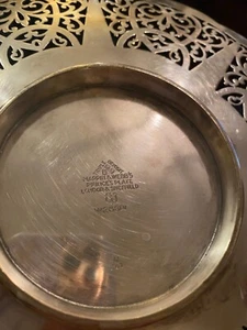Antique Silver plated Mappin And Webb’s cake stand/Hallmark/ Made in England - Picture 1 of 6