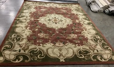 Alfombra oxidada/verde 8'-3" x 11'-0" agujero, precio reducido 1172671367 CL234A-9 Foto 1 de 4