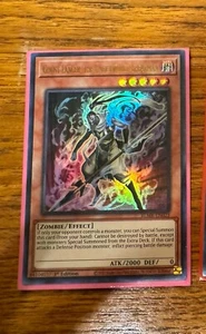 Yugioh Ghost Lancer, the Underworld Spearman BLMR-EN023 ultra raro primera edición casi nuevo  - Imagen 1 de 1