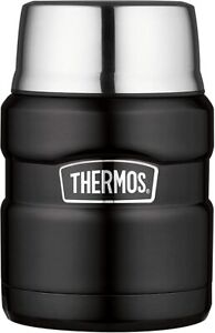 Thermos Insulated Stainless Steel Hot Cold 16 oz Food Jar With Spoon & Bowl