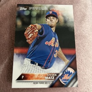 Steven matz New York Mets baseball card Topps #551 future stars 2016