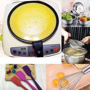 Neu Antihaft Mille Crêpes Bratpfanne Pfanne ganzes Set Werkzeuge Kaufen Sie 1 erhalten Sie 4 gratis - Bild 1 von 7