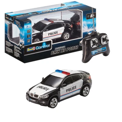 Revell Control BMW X6 Police im Maßstab 1:24 Gummireifen Fahrlicht Spielzeug NEU