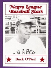Buck O'Neil KC Monarchs 1986 Larry Fritsch Cards Negro League Baseball Stars #45