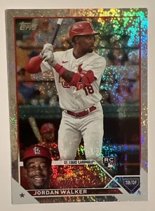 2023 Topps #344 Jordan Walker RC Rookie Factory Silver Foil /426 Rare - Picture 1 of 2