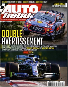 AUTO HEBDO n°2214 02/05/2019 GP AZERBAIDJAN WRC ARGENTINE F2 BAKOU GIORGIO SANNA - Imagen 1 de 1