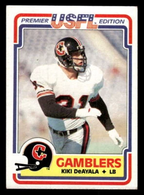 1984 Topps USFL #33 Kiki Deayala RC *EX* - Image 1 of 2