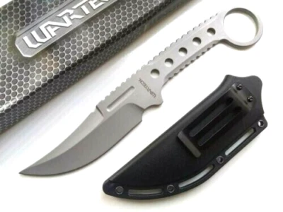 Concealed Carry 3.5 mm Thick Fixed Blade Full Tang Karambit Boot Knife Silver - Image 1 of 4