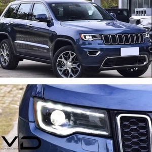 For Jeep Grand Cherokee 2014-2022 Sequential VLAND FULL LED Headlights Projector - Picture 1 of 18