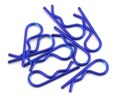 Dynamite Anodized Body Clips (Blue) (8) [DYN5526] - Image 1 of 2