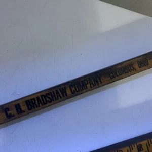 C.H. Bradshaw Company Columbus Ohio Vintage Wooden Fuel Tank Measuring Stick - Picture 1 of 8