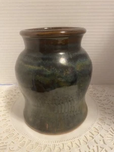 Jarrón/plantador vintage John Glick ciruela cerámica fabulosa de 6 pulgadas - Imagen 1 de 5