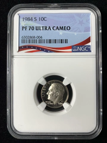 1984 S 10C Roosevelt Dime PF70 Ultra Cameo UCAM NGC PR70 DCAM TOP POP SKU 2918 Cover