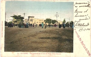 CPA-Carte Postale Egypte Le Caire Vue générale de la Gare et Place Limoun  1904  - Picture 1 of 2