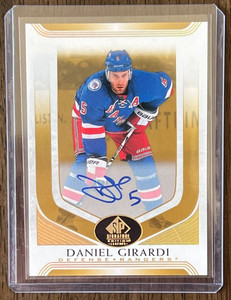 2020-21 SP Signature Legends Edition Daniel Girardi Autograph Gold Foil #109