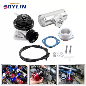 Universal Billet Aluminum Type-RS Turbo Blow Off Valve + 2.5" BOV Flange Pipe - Picture 1 of 15