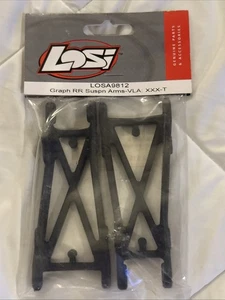 Vintage RC Team Losi Graphite Rear Suspension Arms XXXT MF1 MF2 LOSA9812 - Picture 1 of 3