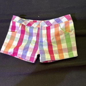 American Girl Puppe Truly Me Sunshine Gartenparty mehrfarbig kariert Shorts - Bild 1 von 2