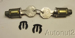1948 1949 Buick Cadillac Oldsmobile door lock cylinders set with keys - Bild 1 von 3