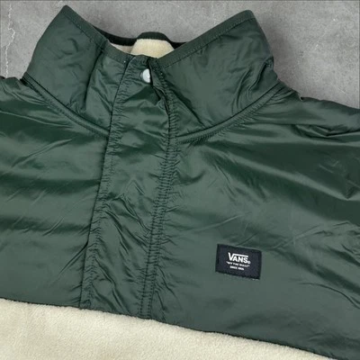Chaqueta Vans Mammoth polar crema y verde anorak grande Foto 1 de 4