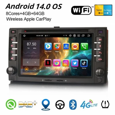 Android 14 DAB+ Autoradio CarPlay Navi CD Kia Sportage Carnival Ceed Sorento Rio - Bild 1 von 4