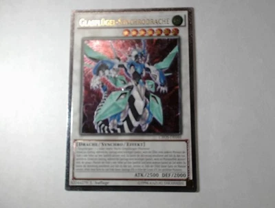 Yugioh GLASFLÜGEL-SYNCHRODRACHE , cros-de046 Ultimate Rare deutsch NM 1. Auflage - Bild 1 von 4