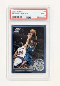 2002-03 Topps Chrome Michael Jordan #10 PSA 9 Mint Washington Wizards HOF - Picture 1 of 1