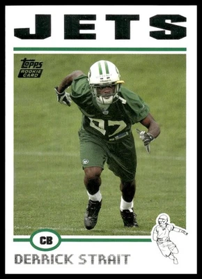2004 Topps #346 Derrick Strait RC New York Jets NM+ - Image 1 of 2