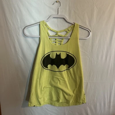 Yellow Batman Tank Top Medium Women’s Back Straps - Image 1 of 4