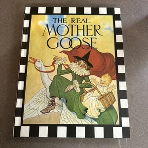 Vintage The Real Mother Goose RARE MISPRINT UPSIDE DOWN 1978 Hardcover Backwards - Picture 1 of 16