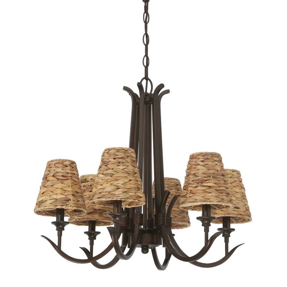 Craftmade 58326 Kokomo 6 Light 24"W Chandelier - Aged Brushed Bronze - Image 1 of 4