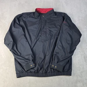 Pullover Footjoy Dryjoys para hombre largo negro 1/4 cremallera manga larga rompevientos pulóver - Imagen 1 de 10