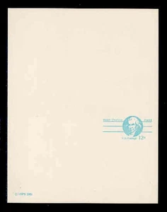 UY32a ("SMALL DIE") - MINT UNFOLDED MESSAGE-REPLY CARD - Picture 1 of 2