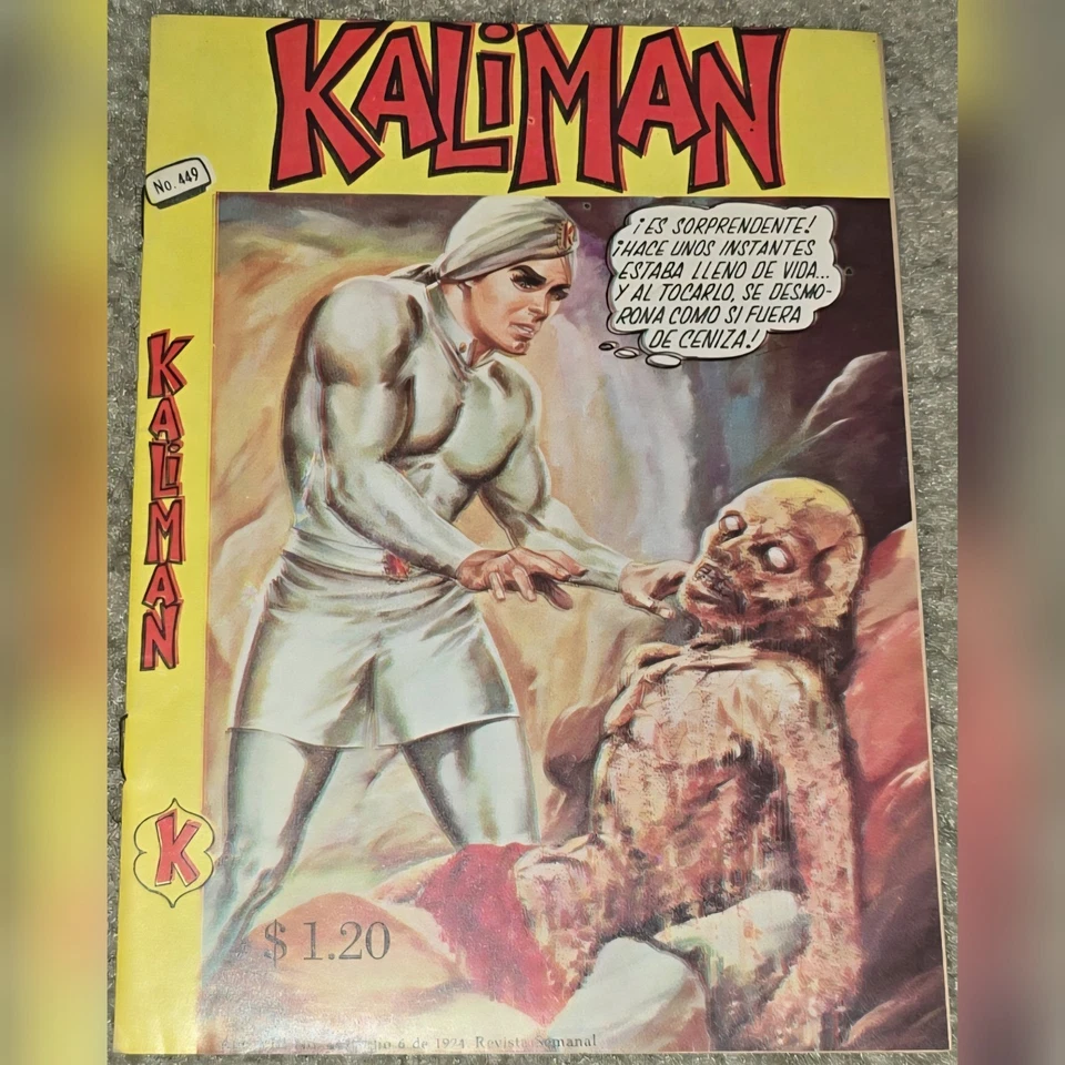 1 Rare VHTF Kaliman 449 MX 1974 Zombie Death Hombre Increíble Mexico Vintage - Image 1 of 4