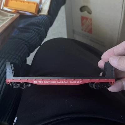 Coche plano Tyco escala HO #334A 50' Pulpwood The Southern Railroad rojo #4365 Foto 1 de 4