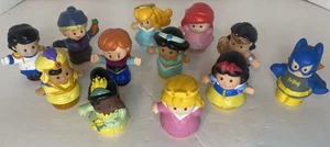 Fisher Price Little People Prince Princess Disney DC Figures Lot Of 10 - Picture 1 of 5
