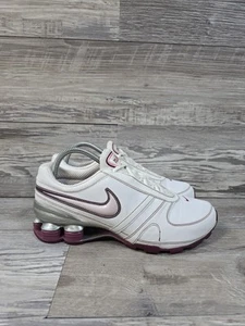 Nike Shox Womens Running Shoes Sneakers 317196-161 Sport Trainers 7.5 Red White - Picture 1 of 13