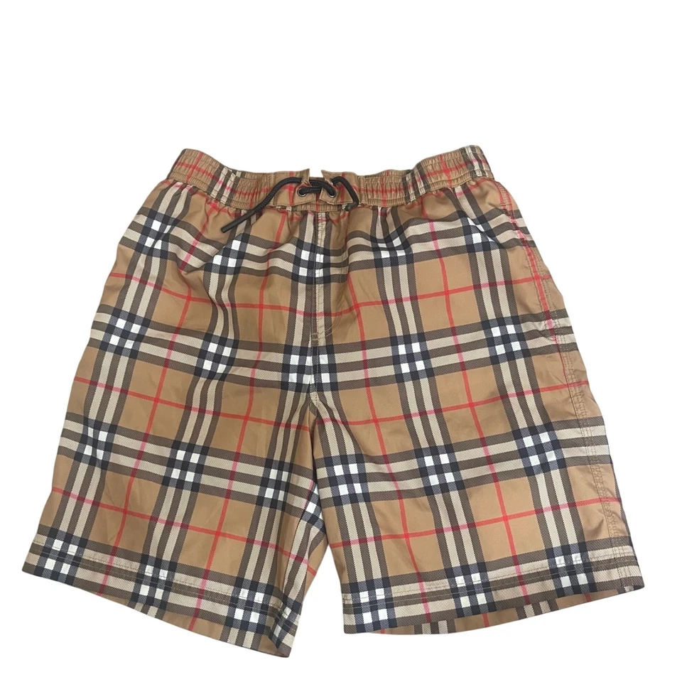 Burberry Childrens Swim Trunks Shorts boys  Nova Check Print Size 10Y 140cm - Image 1 of 4