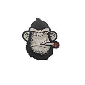 Parche Gorilla puro Termoadhesivo Plancha patch Gorila Mono Ropa Animal iron - Picture 1 of 2