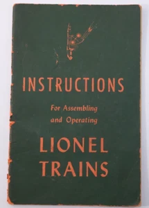 Vintage 1946 Instructions for Assembling and Operating Lionel Trains - 40 Pages - Picture 1 of 5