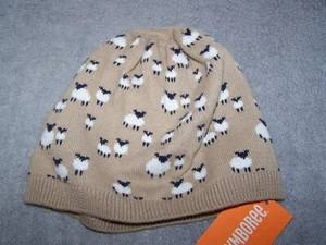 Gymboree Girl Beanie Hat Bundled & Bright Tan w/Sheep Size M NWT - Picture 1 of 2