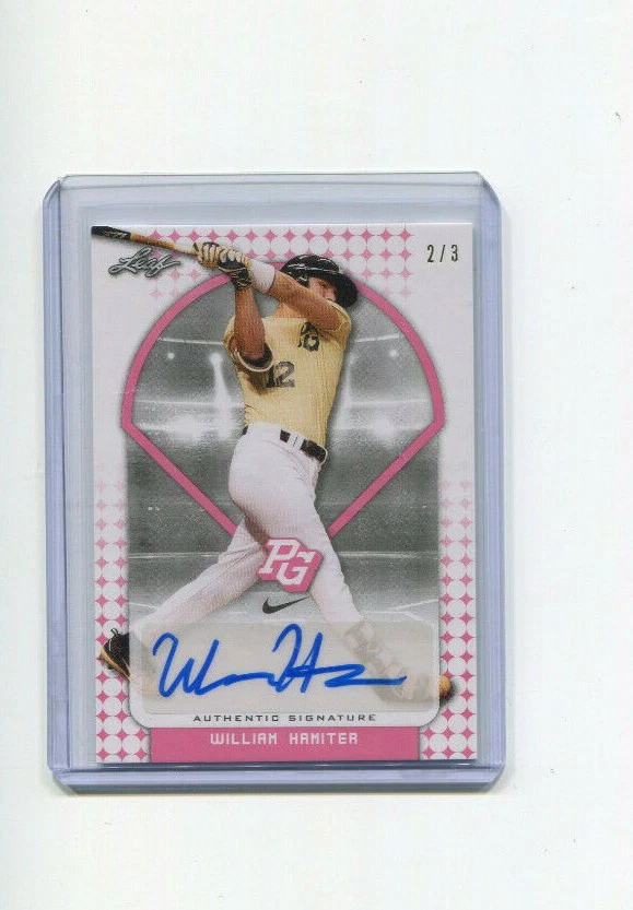 2018 Leaf Perfect Game National Showcase Pink William Hamiter Auto 2/3 - Image 1 of 1