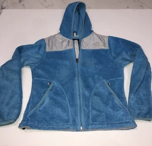 The North Face Damen blau grau Osito Hoodie Full Zip Jacke Größe Small - Bild 1 von 5