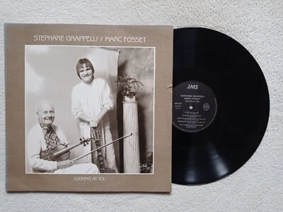 LP 33T STEPHANE GRAPPELLI/MARC FOSSET "Looking At You" JMS 033 FRANCE 1984 VG+ - - Photo 1/4