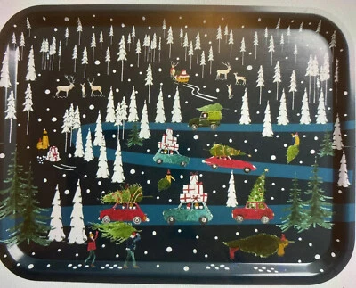Sophie Allport Large Home For Christmas Printed Tray New - Image 1 of 4