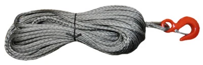 10 mm Dyneema SK75 synthetisches 12-strängiges Windenseil x 30 m mit Haken Offroad ATV - Bild 1 von 3