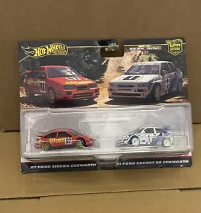 Hot Wheels Premium 2 Pack '87 Ford Sierra Cosworth & '93 Ford Escort RS Cosworth - Picture 1 of 1